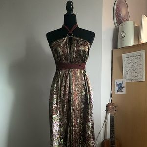 Paisley Silk Summer Dress